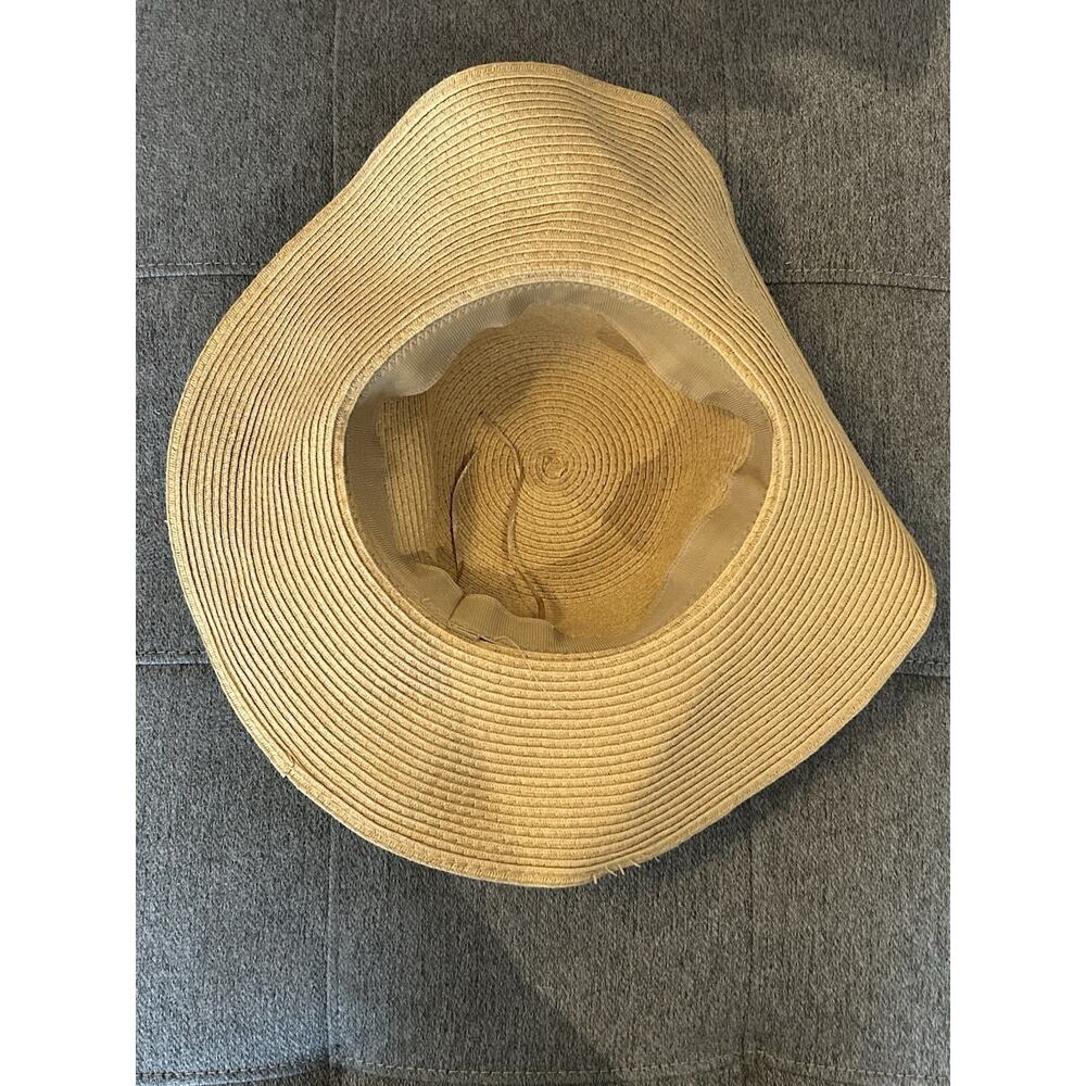 Straw Hat with Bow 21.5" Circumference - Picture 3 of 6